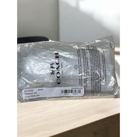 NWT Coach CCD42 Tennis Racket Bag Charm Key Ring - Picture 4 of 4